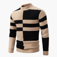 Alexander | Strickpullover – Beige / Schwarz