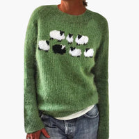 Miriam | Retro-Pullover – Grün