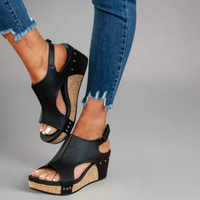 Urmilda | Exklusive Sandalen für ultimativen Komfort – Schwarz