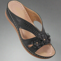 Sibindra | Orthopädische Sandalen für empfindliche Füße – Schwarz