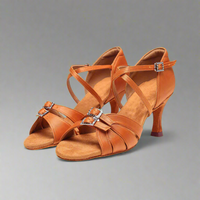 Franziska | Elegante Sandalen für Damen – Dunkle Hauttonfarbe 7.5 cm