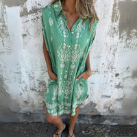 Anna™ | Elegantes Kleid mit Print – Grün