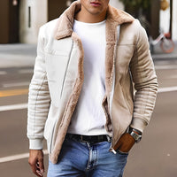 Josh - Dicke und warme Herrenjacke – Khaki