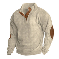 Ulrich | Signature Knopf Pullover – Beige