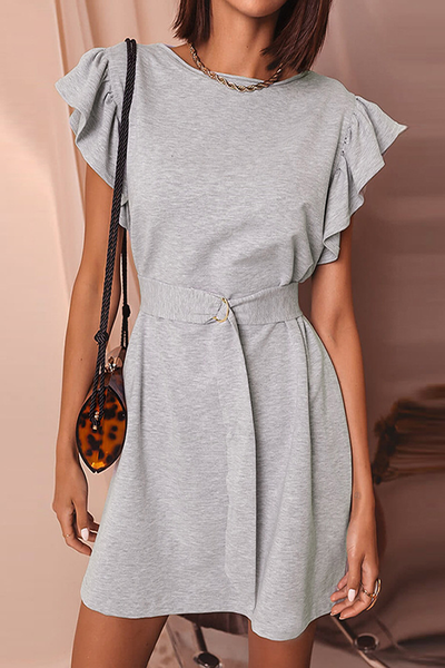 Heidi-Mode | Alles Beginnt Mit Liebe Graues Mini Kleid