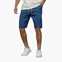 Lässige, knielange Herren-Sommer-Shorts mit Kordelzug – Marine