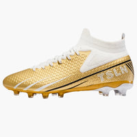 Herren Fußballschuhe mit Schnürverschluss und strukturierter Oberfläche – Gold Spike