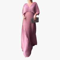 Elegantes Kleid – Damen Hochzeitsgastkleid in Maxilänge – Rosa