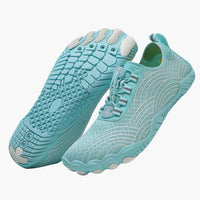 Unisex Outdoor Barfuß schuhe mit elastischem Verschluss und rutschfester Sohle – Hellblau
