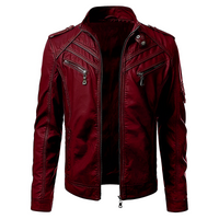 Jax | Luxuriöse Lederjacke für Herren – Rot