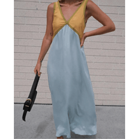 RENATA | V-AUSSCHNITT-KLEID – Gelb