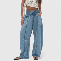 Leonie | Komfortable Damenhose modern chic – Blau