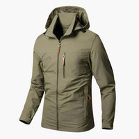 Paul | Verstellbare Kapuze und wasserdichte Jacke – Khaki