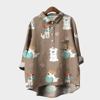 Hannelore | Oversize-Bluse mit fröhlichem Komfort – Muster 4