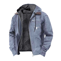 Axel - Robuste Vintage Jacke – Blau