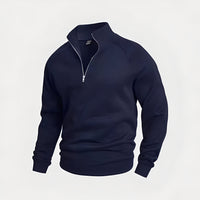 Wiley - Komfortables Herren-Sweatshirt mit Zipper – Blau