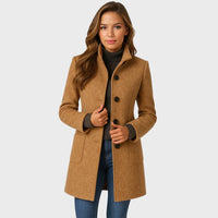 Avarin - taillierter mittellanger Mantel – Khaki