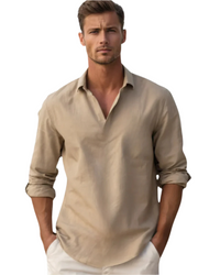 Fiorenzo Cotton Shirt – Braun