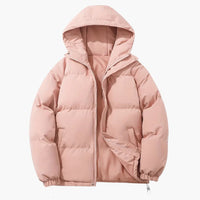Lara | Gefütterte Winterjacke mit Kapuze – Rosa