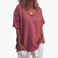 Paula | Entspanntes Hemd – Dunkelpink