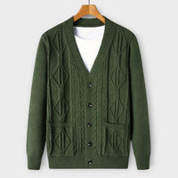 Amedeo - Strick-Cardigan – Grün