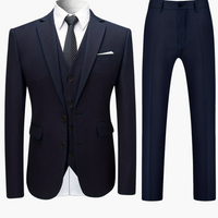 Hochzeitsanzug Einreiher - Stilvoller Herren Look für Gäste – Marine