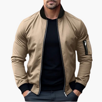 Leichte Bomberjacke für Herren - Atmungsaktiv & Stylisch – Khaki