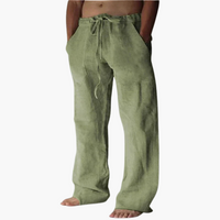 Leichte Relaxed Fit Hose für Herren - bequem & luftdurchlässig – Grün