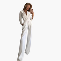 Alina | Eleganter Jumpsuit – Weiß