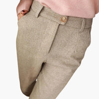 Leonie | Taillierte Hose – Beige