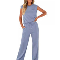 Soraya | Lässiges Sommer Set weich und modern – Blau