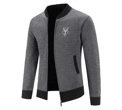 Lasenna | Stilvolle Herrenstrickjacke mit Reißverschluss