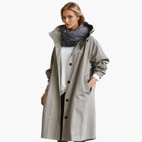 Helga | Wasserabweisender Trenchcoat – Grau