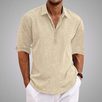 FARDIN - LÄSSIGES HEMD MIT KRAGEN – Beige