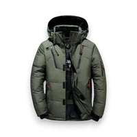 Outdoor Winterjacke für Herren in matter Optik – Grün