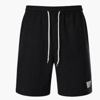 Herren Shorts aus Cord mit elastischem Bund für den Sommer – Schwarz