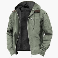 Wetterfeste Outdoorjacke für Herren – Oliv