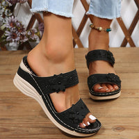 Quinley | Orthopädische Sandalen für Frauen – Schwarz