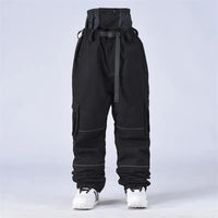 Unisex Hose | Geschlossene Form Reißverschluss funktionale Passform – Schwarz