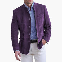 Knopfverschluss Jacke für Herren – Lila
