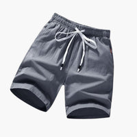 Herren Badeshorts mit Kordelzug und Seitentaschen für Sommer – Grau