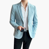 Taillierter Blazer - Modern Fit Herren Sakko für Events – Himmelblau