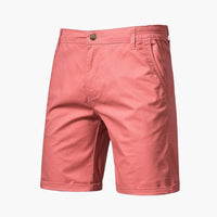Herren Baumwollshorts mit Gummibund und Seitentaschen – Rosa