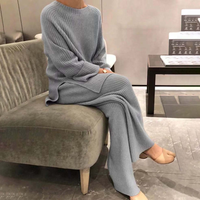 Samantha - Bequemes Set mit Hose – Grau