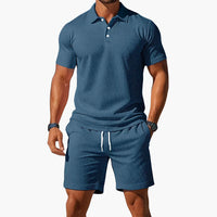Nathan™ | Sommer Polo-Set – Blau