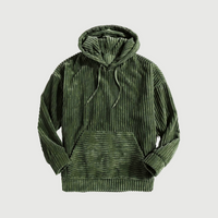 NIKLAUS - ÜBERGROSSES CORD-SWEATSHIRT – Grün