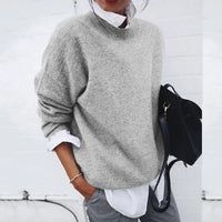 DOREEN - WEICHER UND WARMER KASCHMIRPULLOVER – Grau