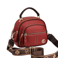 Fiona | Elegante klassische Schultertasche – Rot