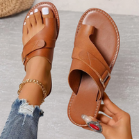Stella | Konturiertes Fußbett Fußgewölbestütze Sandalen – Braun