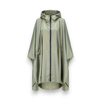 Wasserdichter Leicht-Regenponcho mit Kapuze – Grün